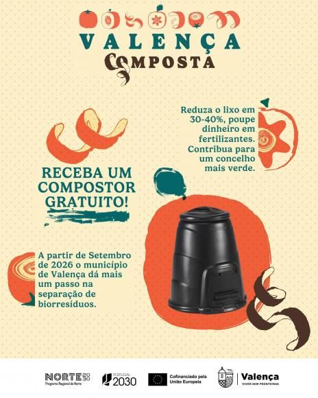 A campanha &ldquo;Valen&ccedil;a Composta&rdquo; chega &agrave; nossa freguesia de Valen&ccedil;a, Cristelo-Covo e Ar&atilde;o nos dias 7 e 8 de outubro!