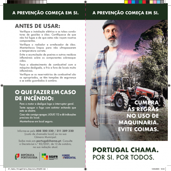 Perigo de Incêndio Rural «Muito Elevado» e «Máximo» até dia 20 de setembro de 2025
