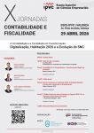 X&ordf; Jornadas de Contabilidade e Fiscalidade da ESCE
