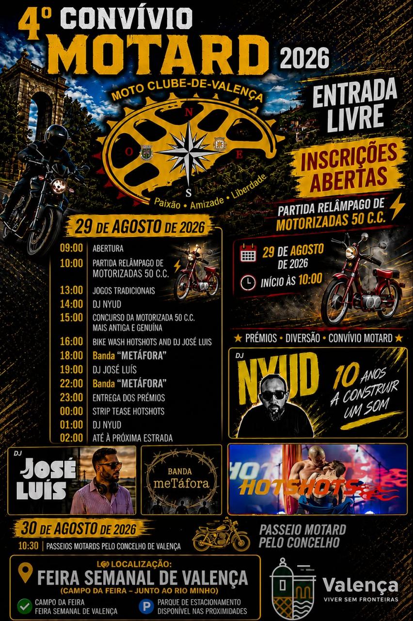 4.&ordm; Conv&iacute;vio Motard do Moto Clube de Valen&ccedil;a