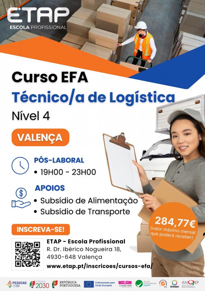 Curso EFA - T&eacute;cnico(a) de Log&iacute;stica